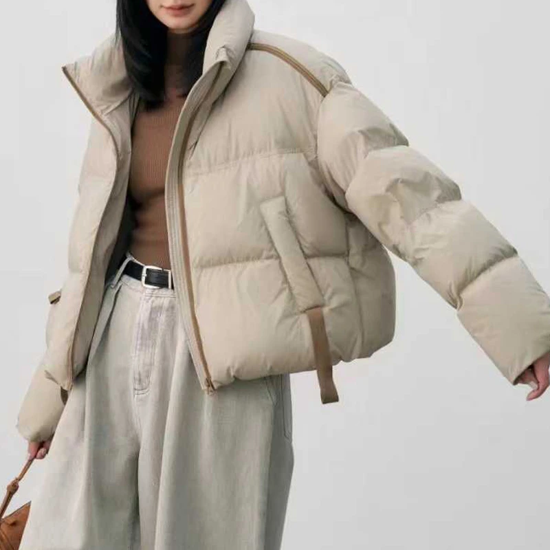羽绒服女90鸭绒2025新款短款冬季羽绒外套