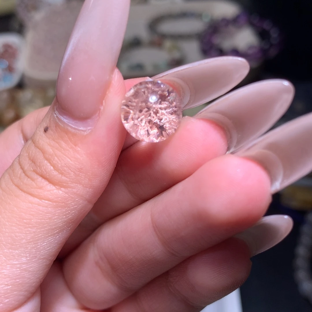 水晶手链未镶嵌幽灵不退换