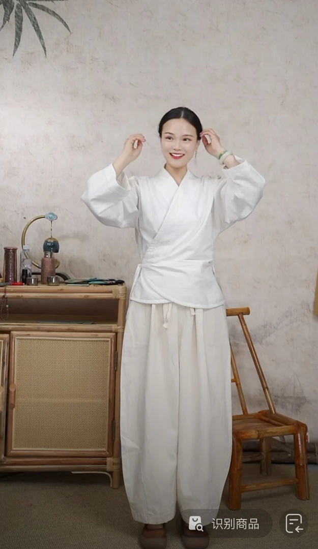 七初的布衣 2025年稀缺汉麻加厚萝卜裤