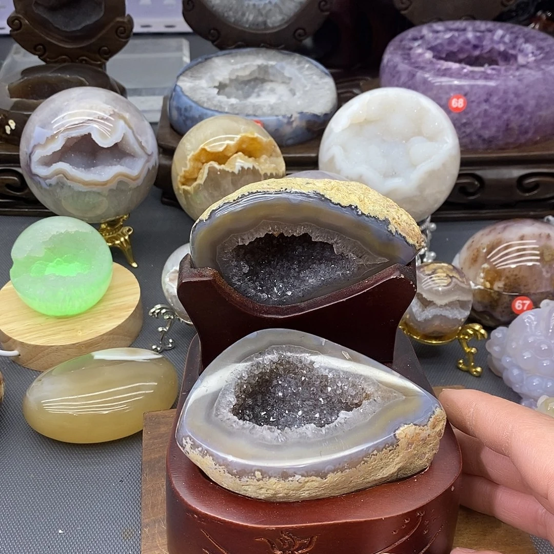 摆件未镶嵌紫晶聚宝盆