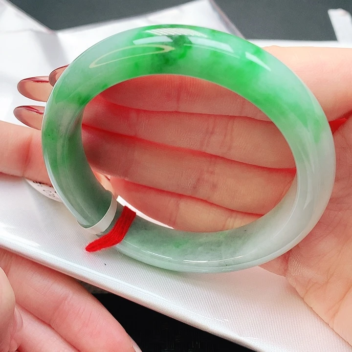 翡翠手镯未镶嵌54正圈