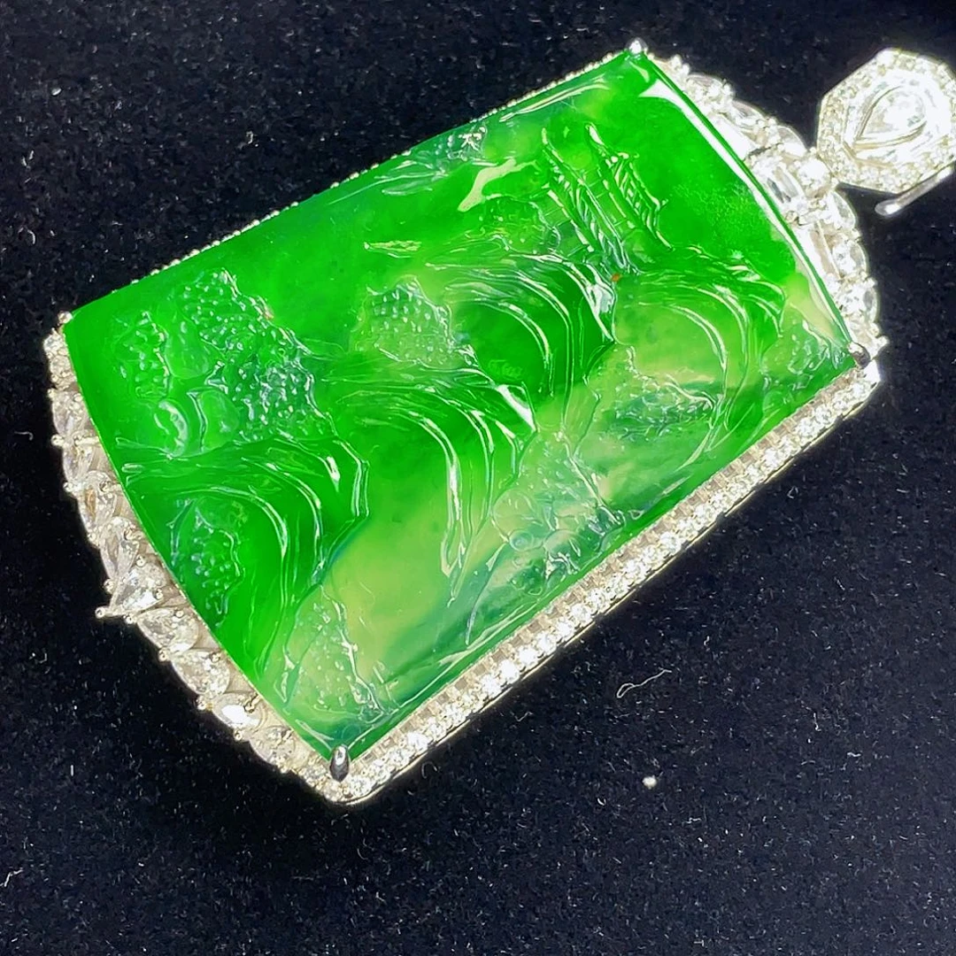 翡翠未镶嵌吊坠(不含链)