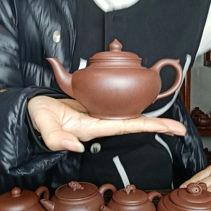 紫砂茶壶东*哥原矿底曹青