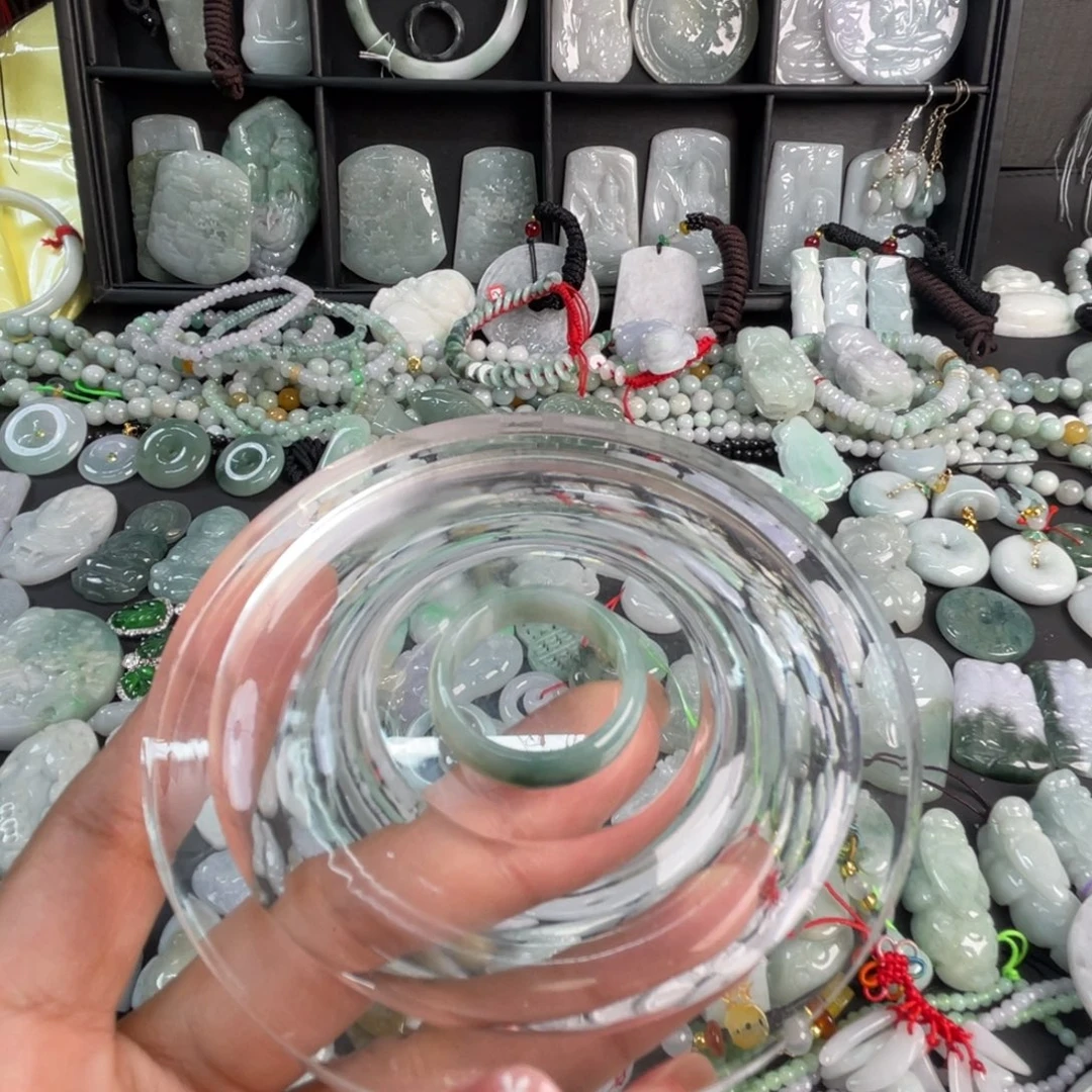 翡翠未镶嵌吊坠(不含链)圈口卡20
