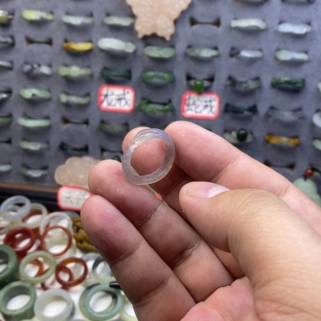 玛瑙/玉髓戒指未镶嵌无*事35