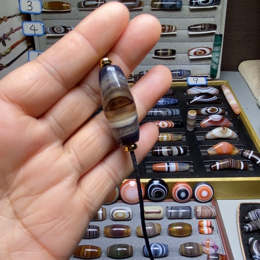 星***空玛瑙/玉髓合金珠宝半成品