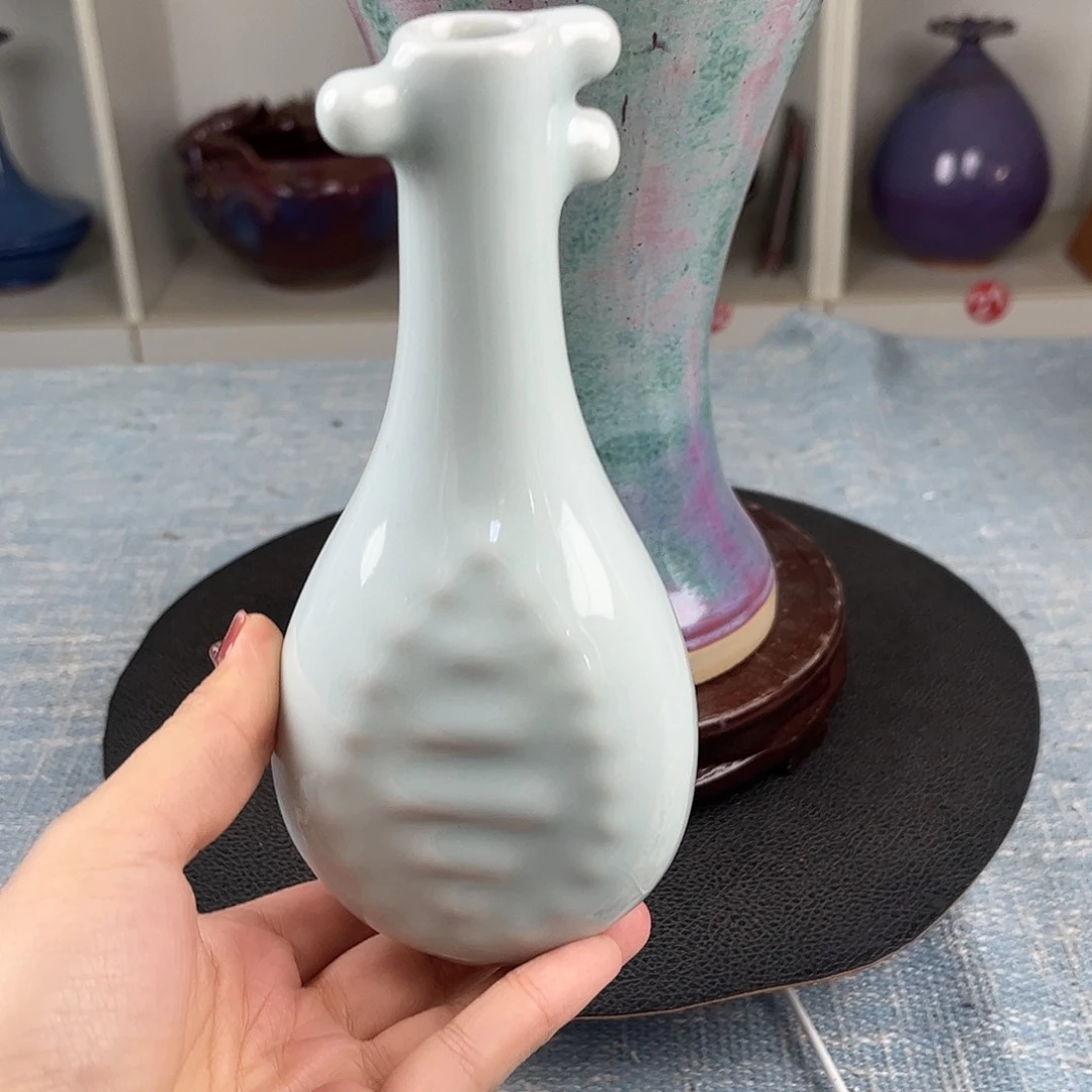 瓷片知音花器摆件