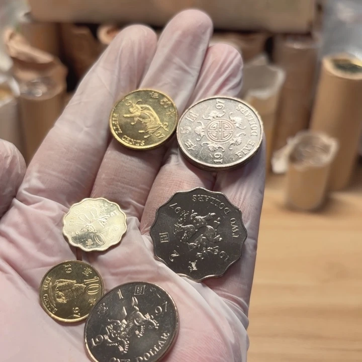 其他普通金属紫荆花套装6枚币