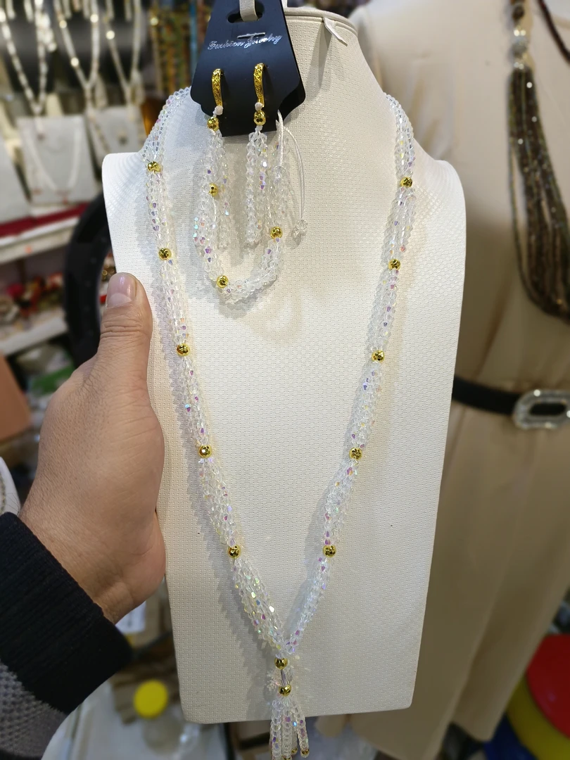 不锈钢项链 非常美丽的珊瑚。