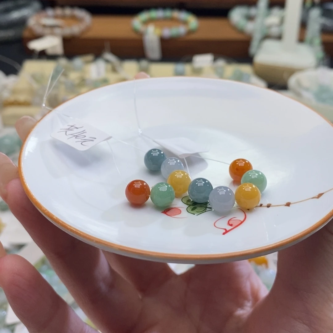 薄***乐未镶嵌手链翡翠翡翠d2057卡7