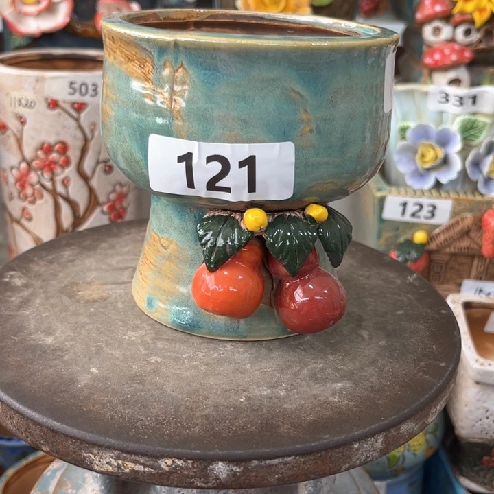 紫砂花盆粗陶材质多肉花盆