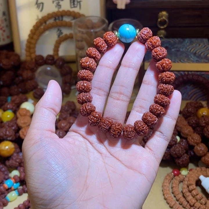 吊坠金刚菩提樂*@126玉化单蓝珠