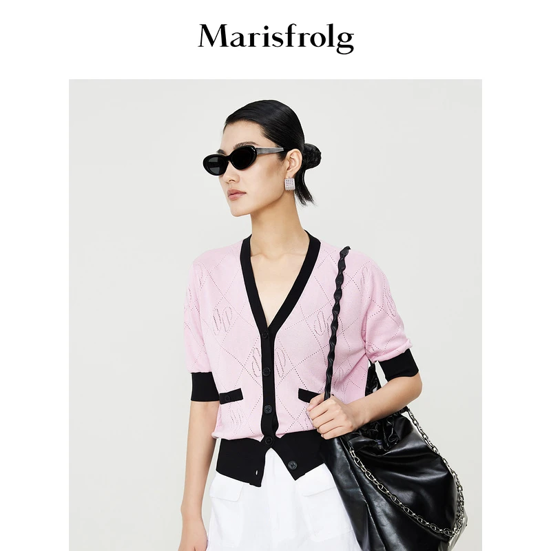 【晨晨甄选】Marisfrolg玛丝菲尔气质时尚春夏针织衫