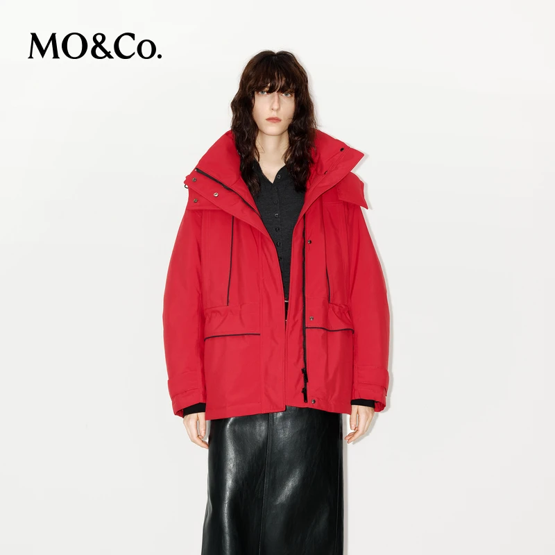 【赵老板专属】MOCO羽绒服防风防水+升温里衬装卸连帽MBD4EINT06