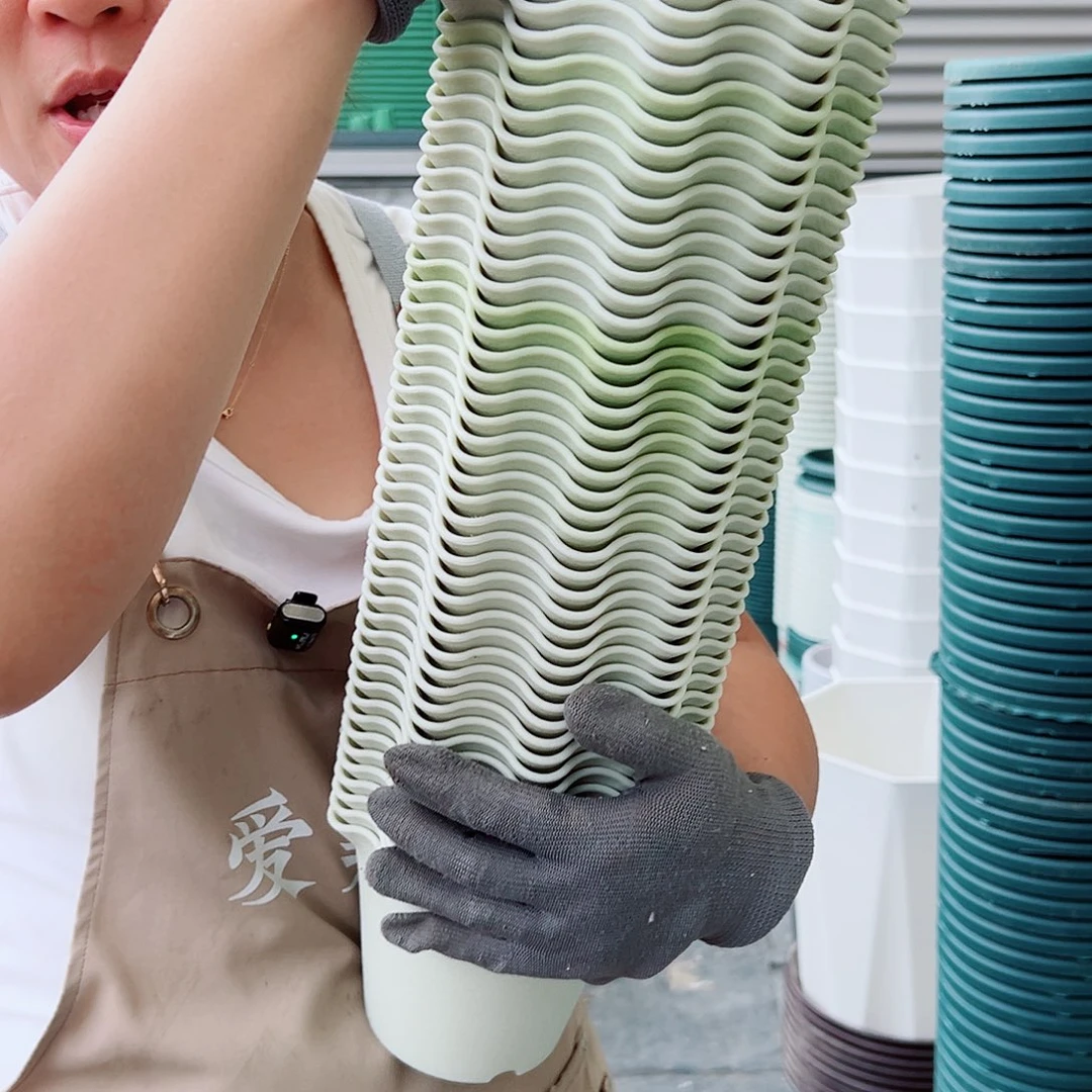 瑕疵荷叶边1#米白串色10个无托