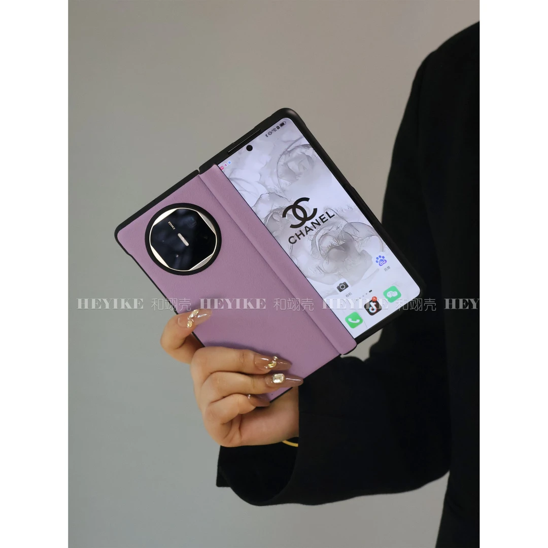 简约时尚皮纹适用荣耀magicv5手机壳xfold5折叠X5男女华为mateX6