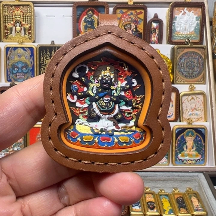 吊坠大黑天单面皮壳擦擦