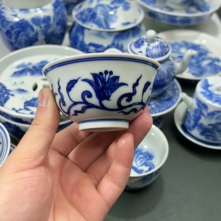 微瑕柴窑秋葵花宫碗