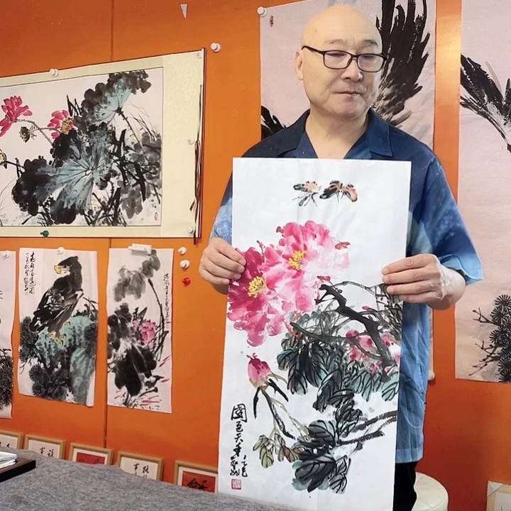 国画张圣敏先生纯手绘作品