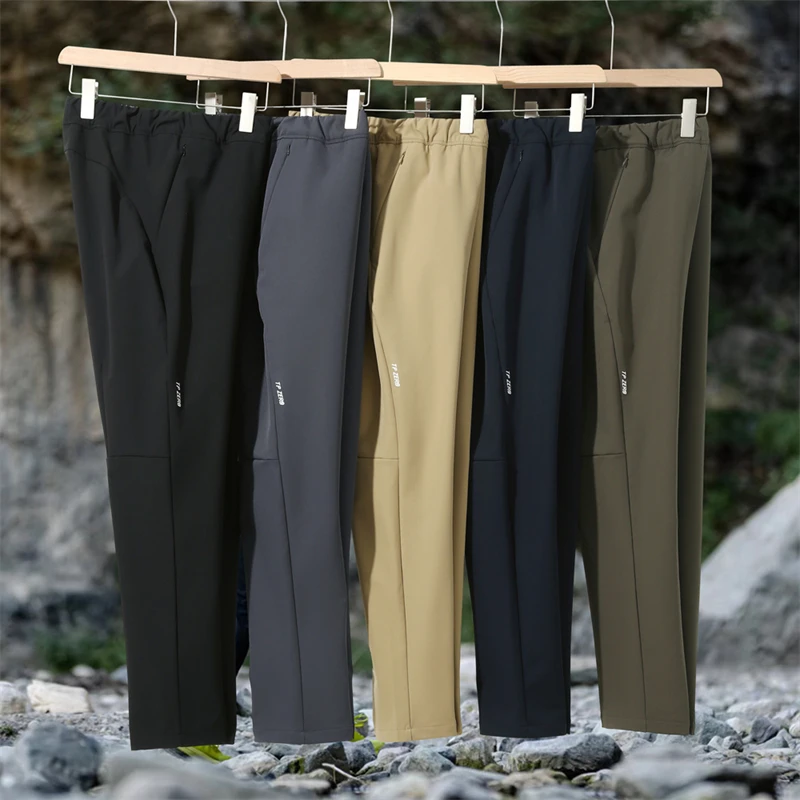 秋季男士三防科技加厚户外运动软壳裤轻量立裁百搭休闲裤TK777