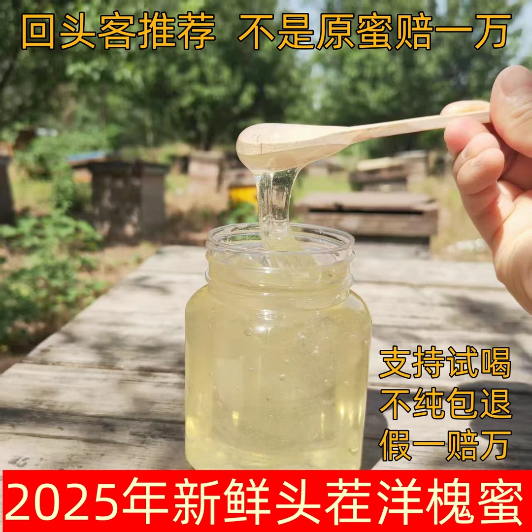 【洋槐蜜3斤】2025年新鲜水白洋槐蜜 新蜜槐花蜂蜜农家自产自销