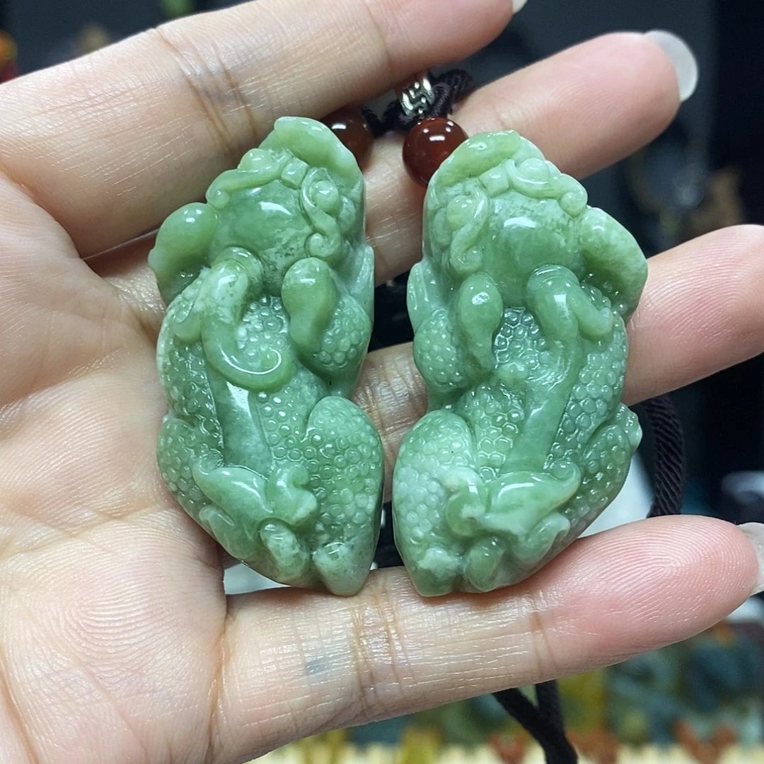 未镶嵌岫玉挂件吊坠项链