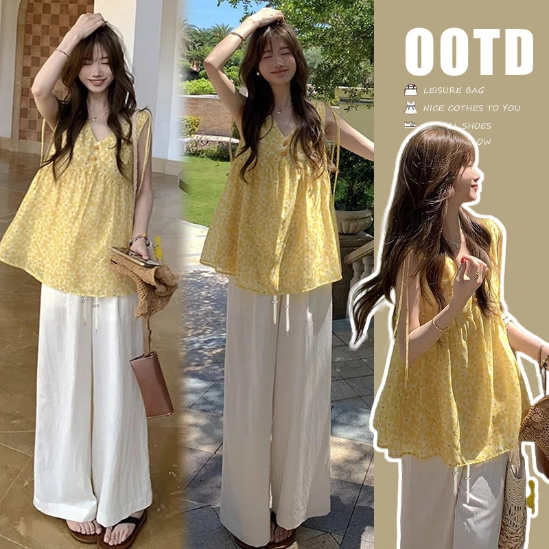 孕妇装夏季新款时尚气质宽松网红百搭休闲显瘦洋气百搭套装