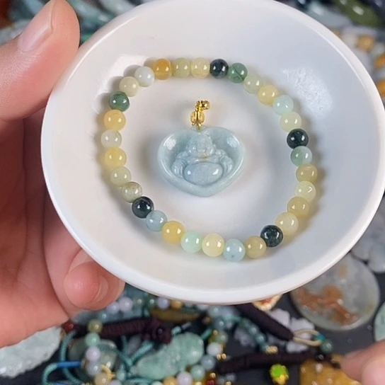 翡翠未镶嵌颈饰天然翡翠拍一发2