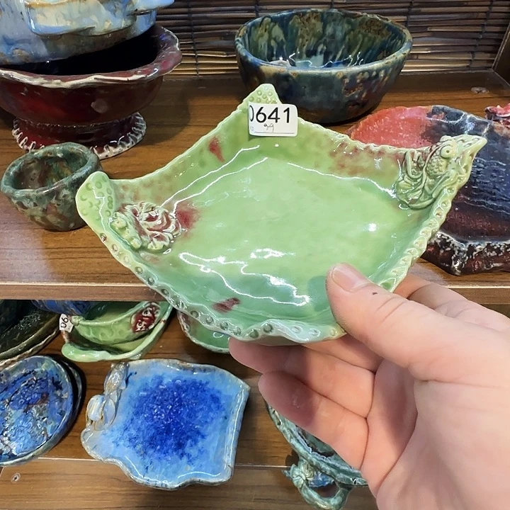 紫***院异型纯手工咖啡杯盘碗