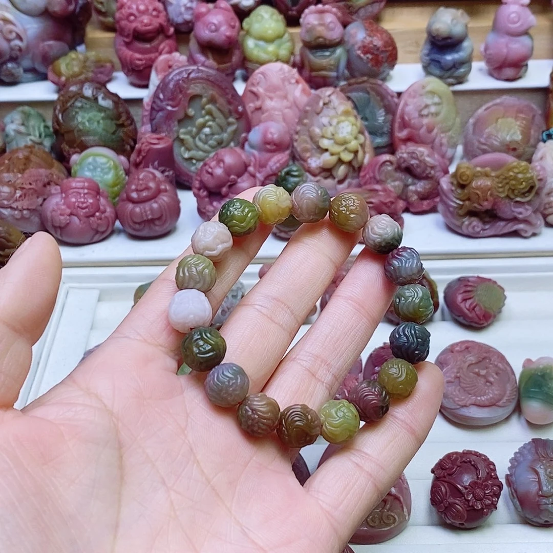 玛瑙/玉髓盐源玛瑙手链未镶嵌