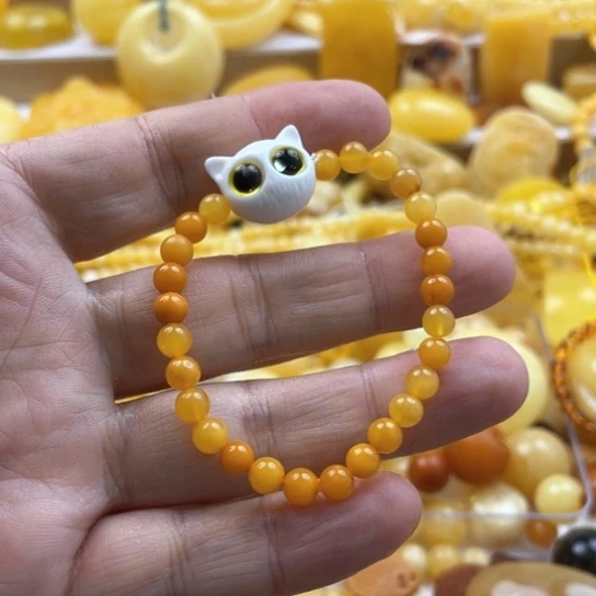 蜜蜡手串未镶嵌手串