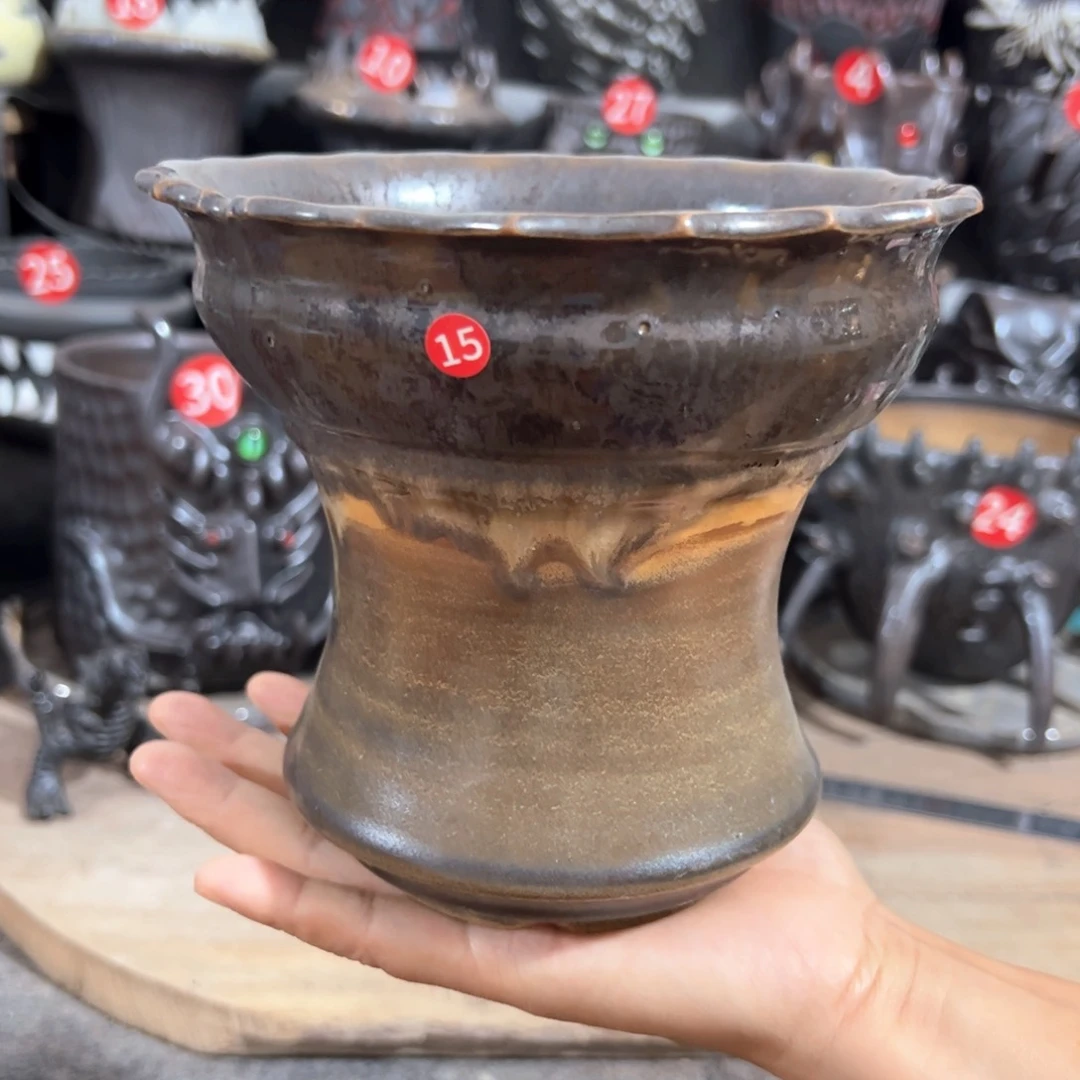 手工微瑕，内口13.5高14