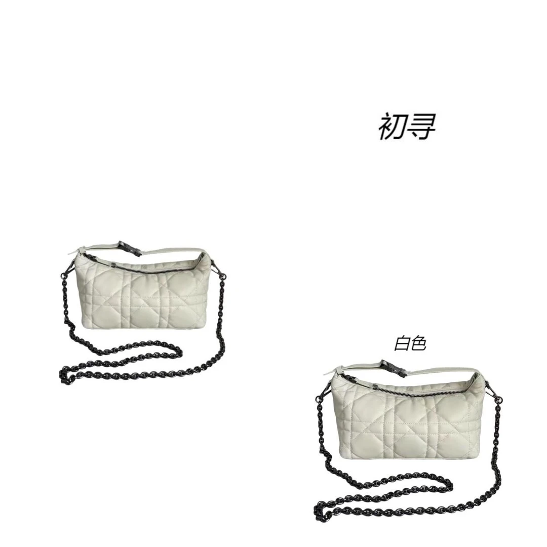 饭盒菱格高级感百搭链条单肩斜挎包