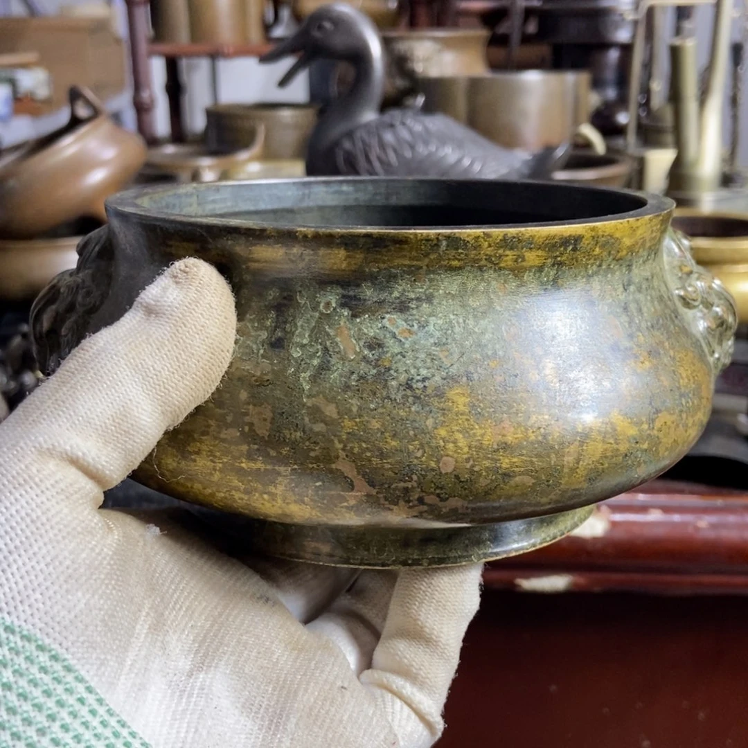 铜器工艺品摆件香炉摆件