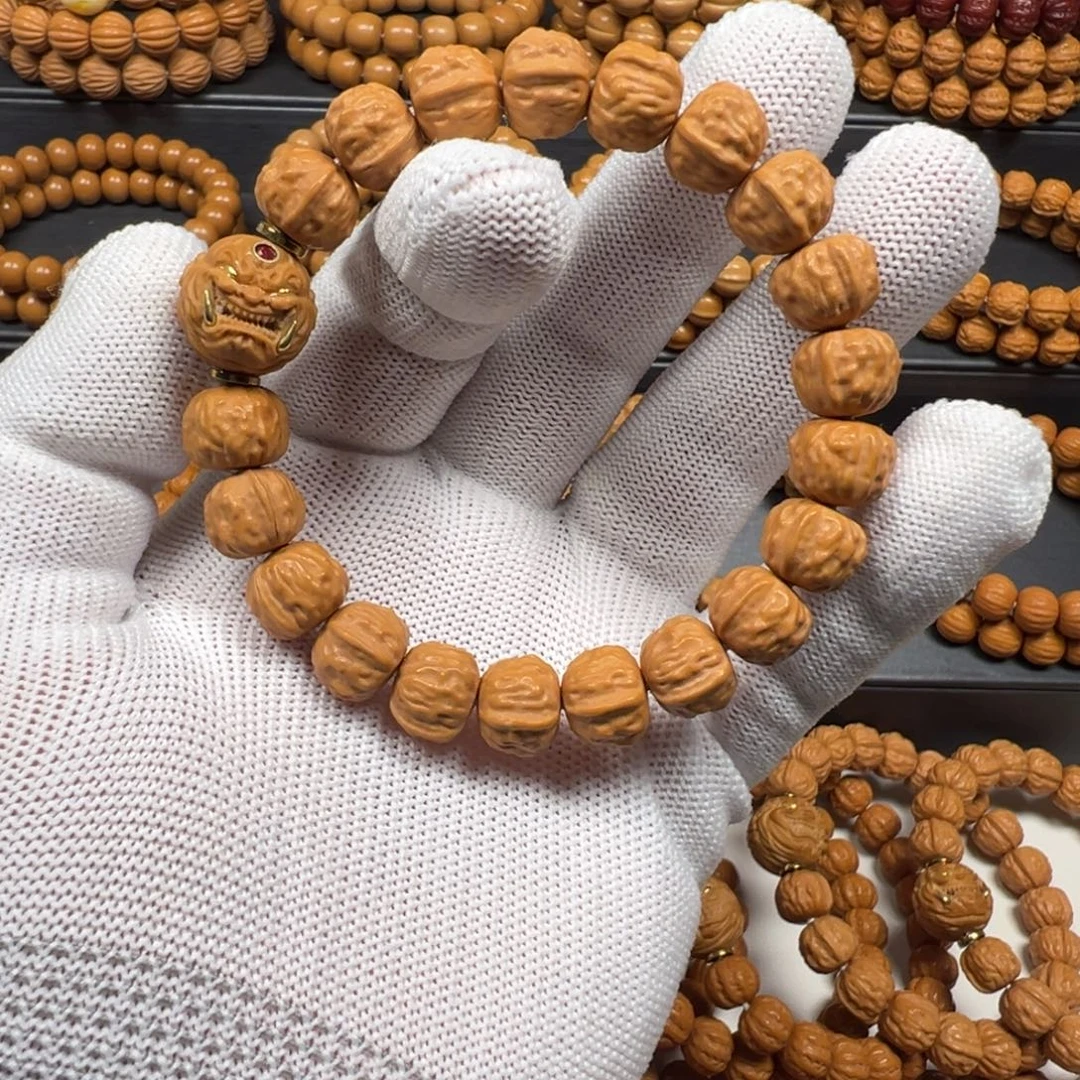 猴头核桃手串精品小蛤蟆头+獠牙恶僧