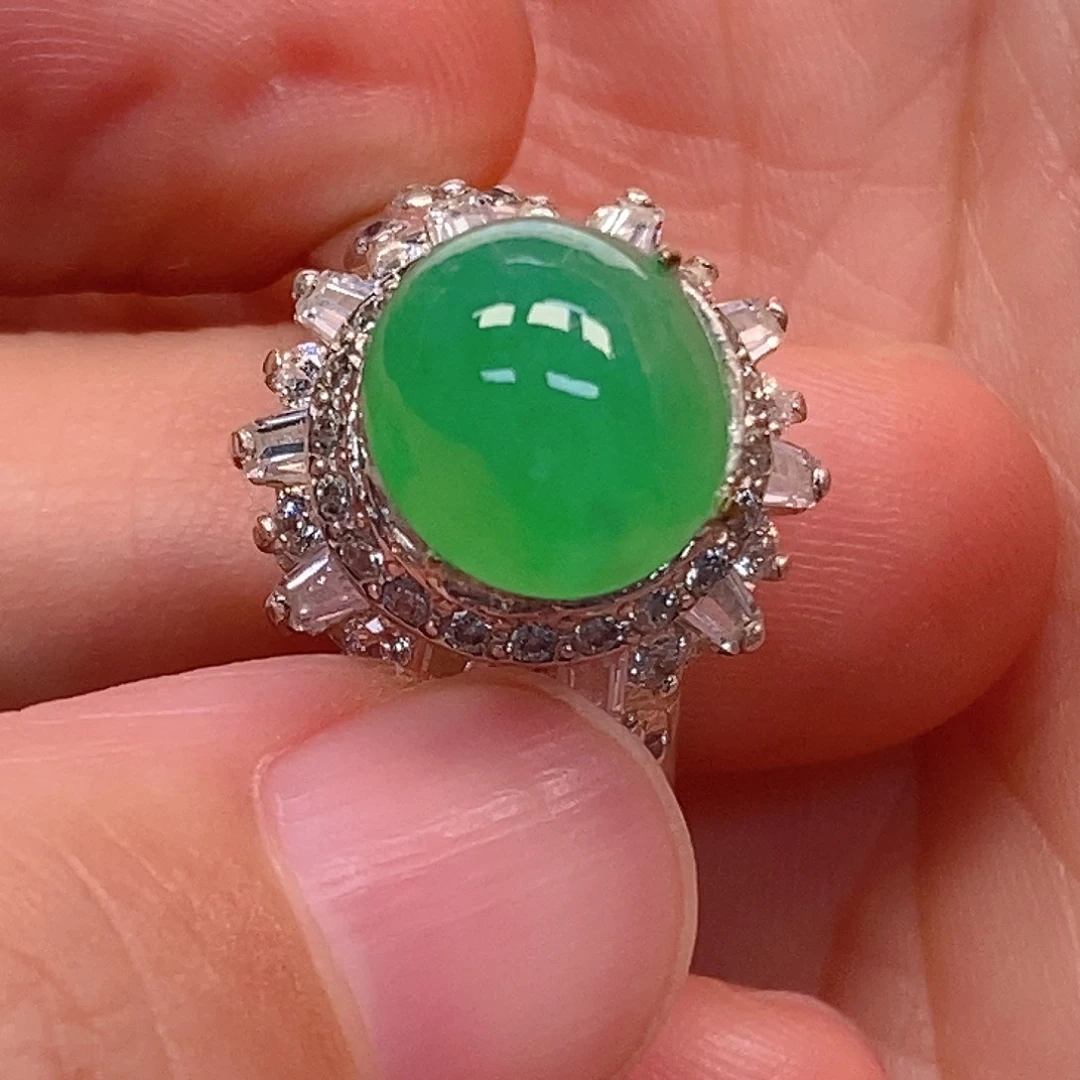 翡翠未镶嵌戒指翡翠蛋面