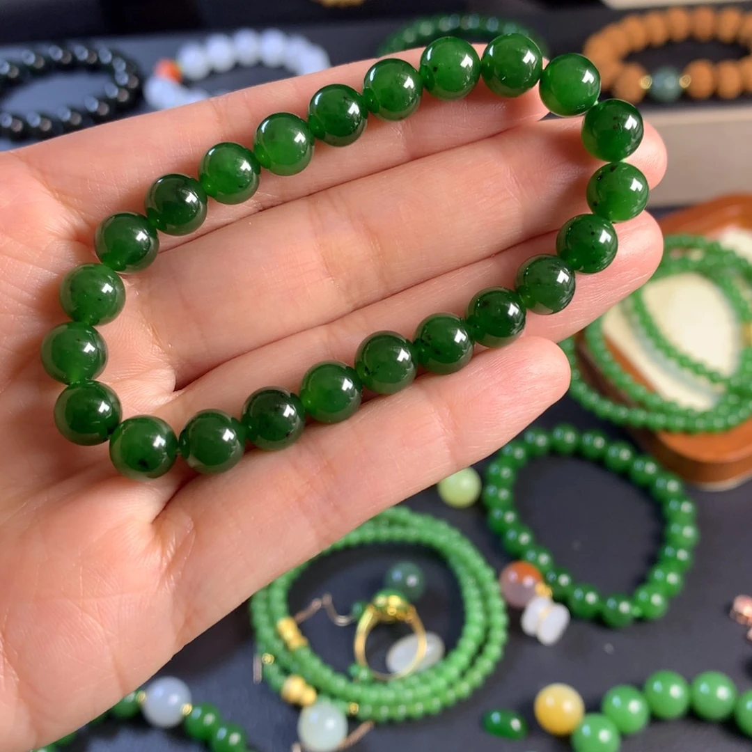 和田玉未镶嵌手链