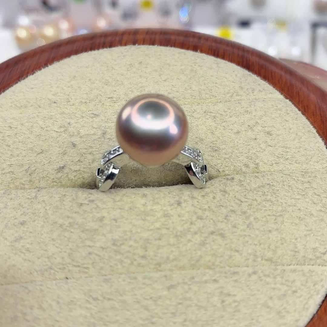 淡水珍珠合金戒指