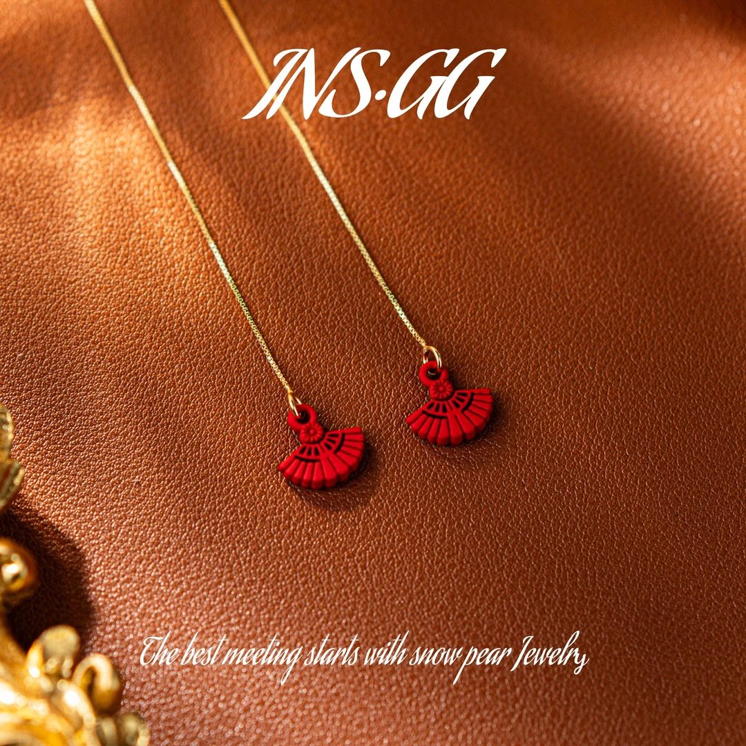 铜合金耳饰 【INS · GG】小众设计新款轻奢精致高级感耳环DE1339