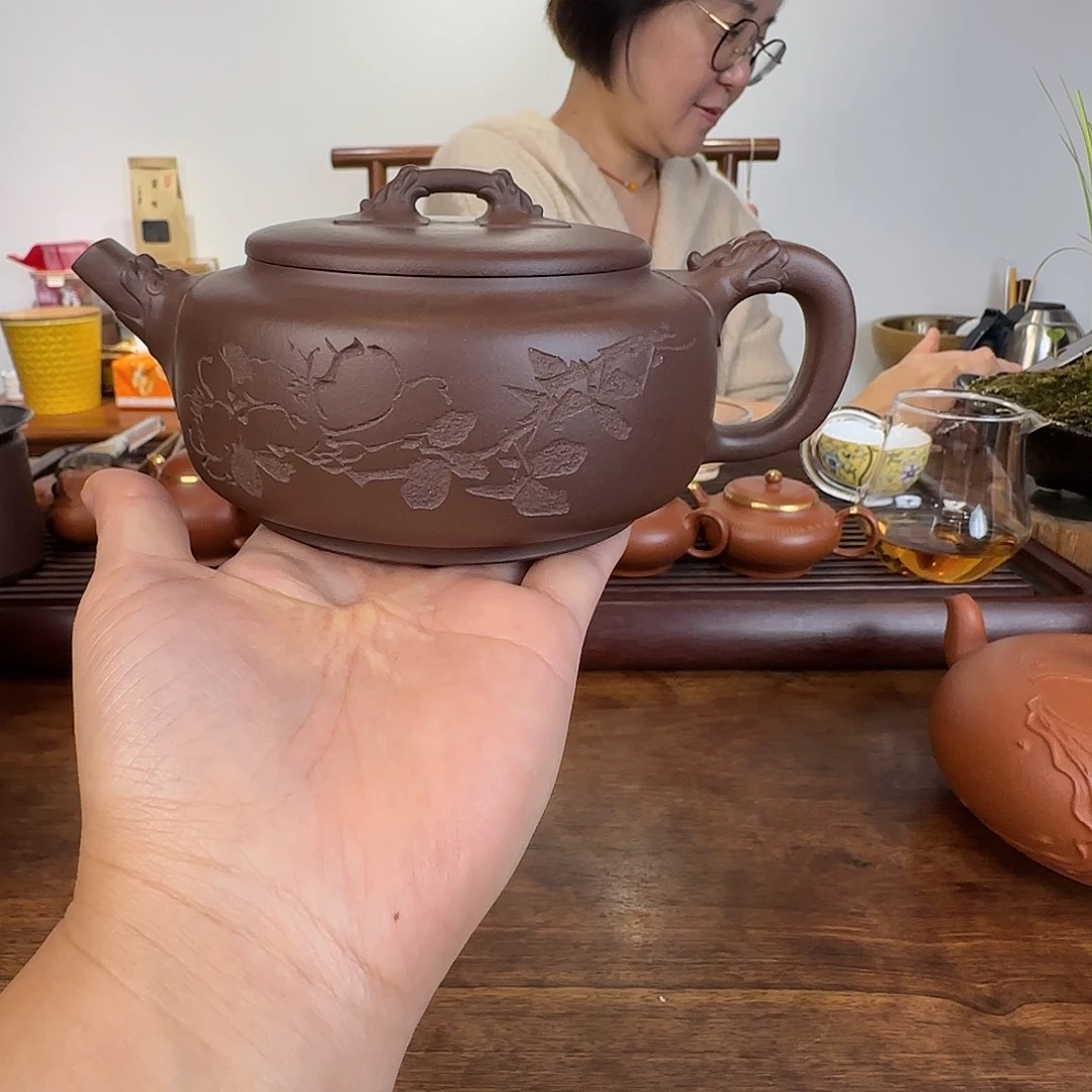 大***强紫砂茶壶宜兴紫砂壶