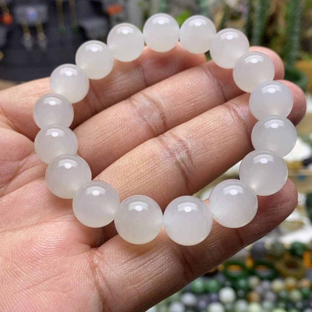 和田玉（白玉）手链未镶嵌69