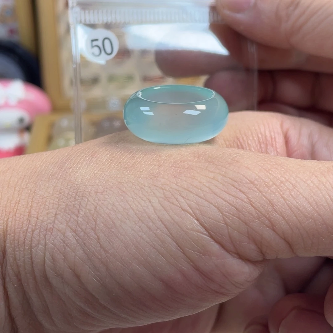 玛瑙/玉髓未镶嵌戒指港15直径17.25