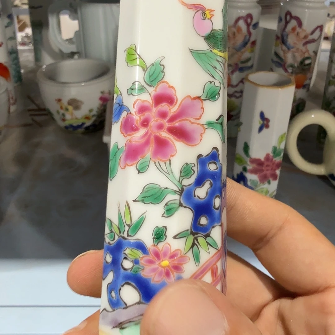 瓷片摆件手绘瓷器全部处理