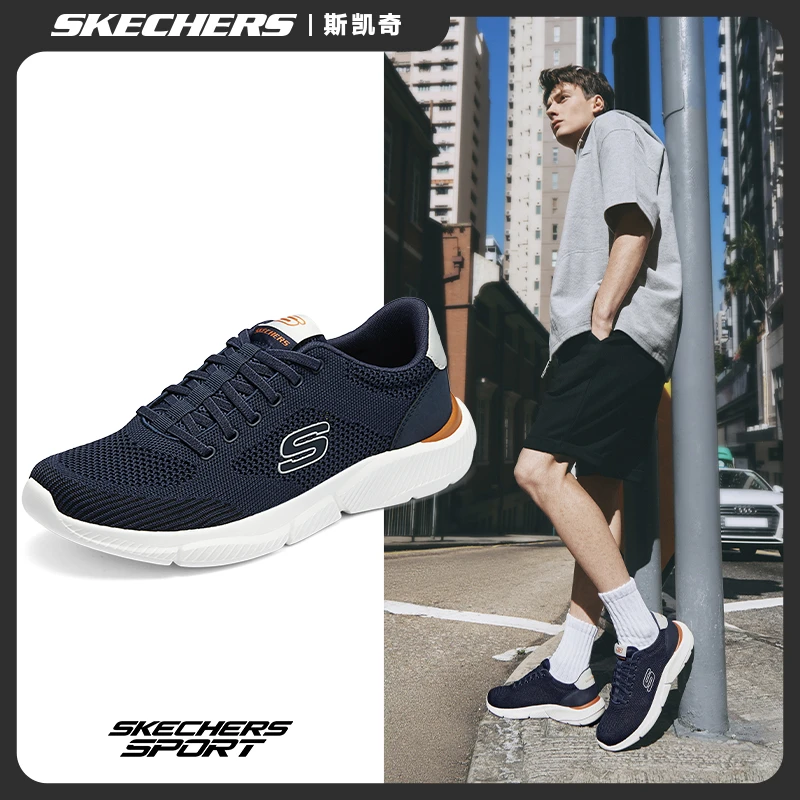 斯凯奇男鞋夏季复古网面透气休闲鞋轻质舒适软底减震运动鞋210851