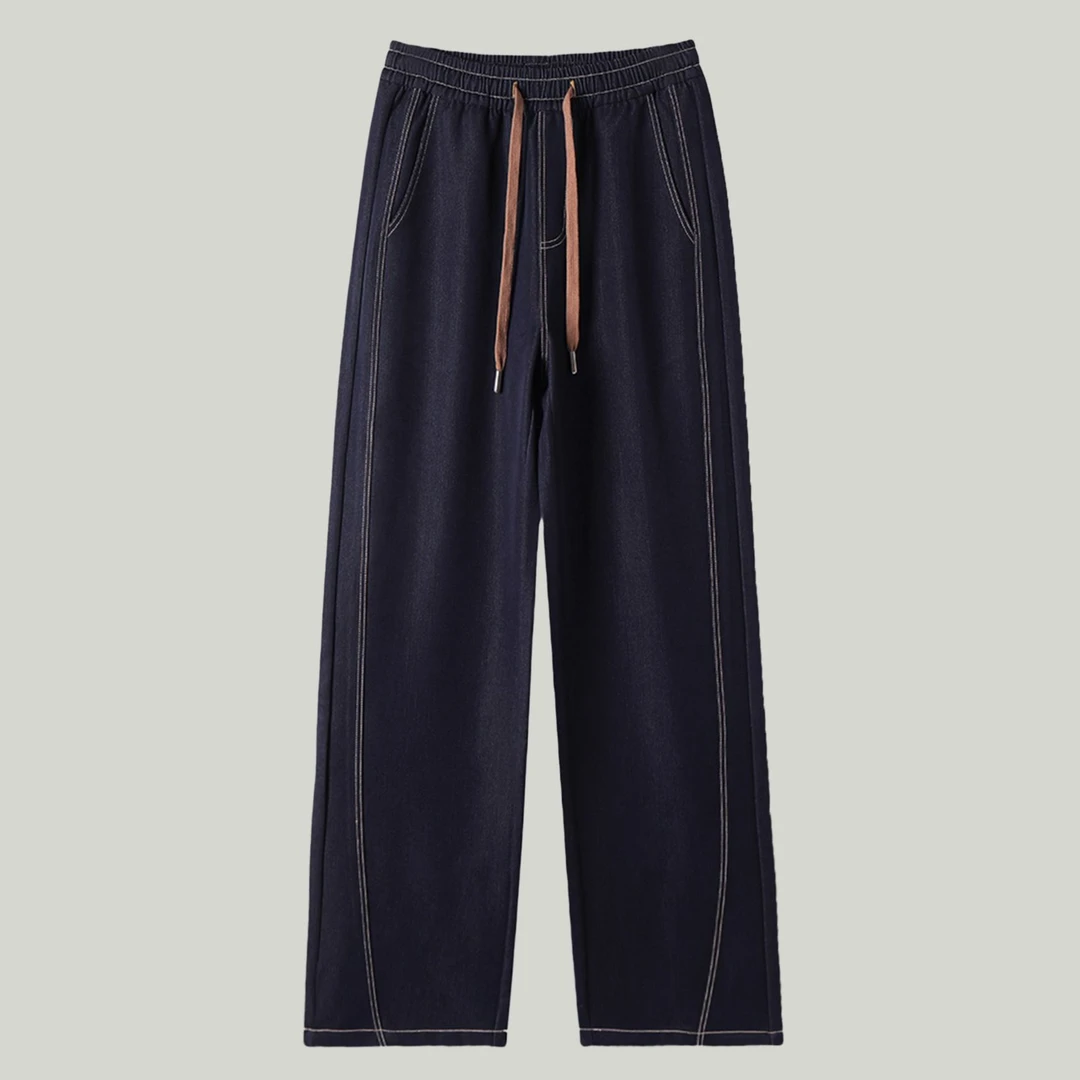 【丹宁牛仔裤】牛仔篇章~秀场复古原色牛仔裤春夏直筒高腰