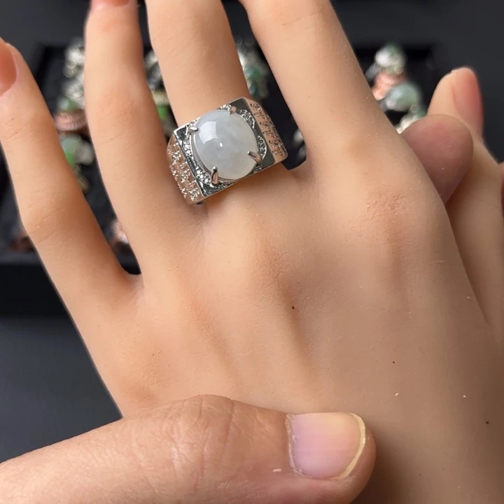 翡翠未镶嵌戒指翡翠戒面