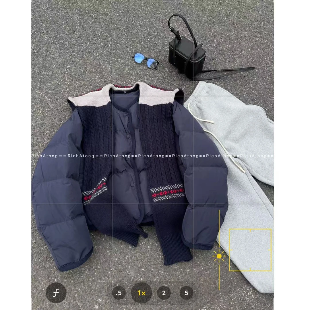 atong/阿彤-【莫奈花园】-2024披肩款深圳买手款韩版羽绒服