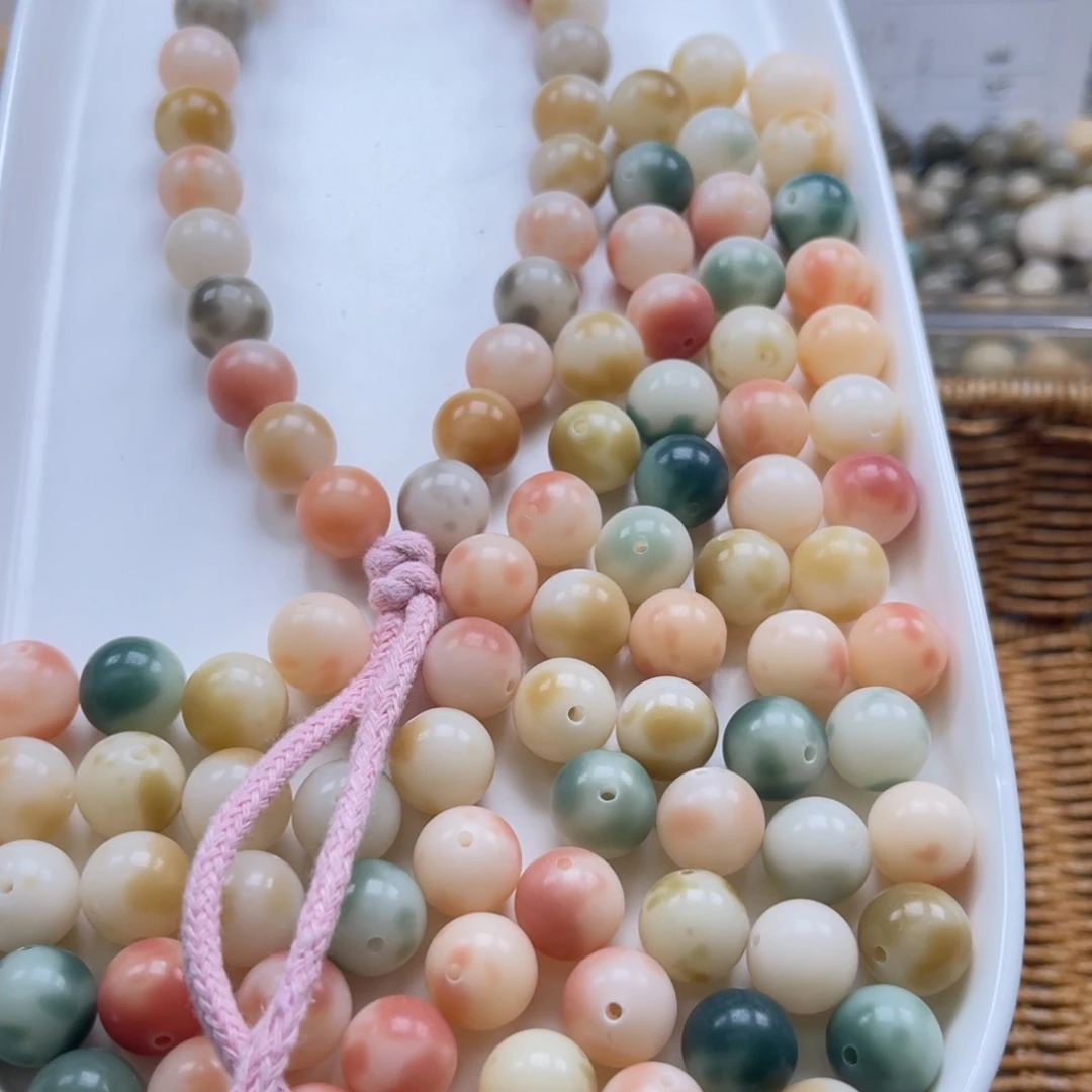 吊坠白玉菩提q12/100+10颗三花果冻花皮