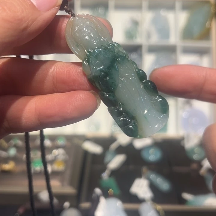 翡翠未镶嵌颈饰缅甸翡翠吊坠