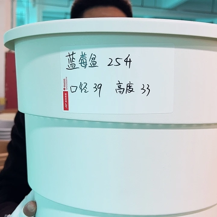 正品蓝莓盆口39高33白色3只无托